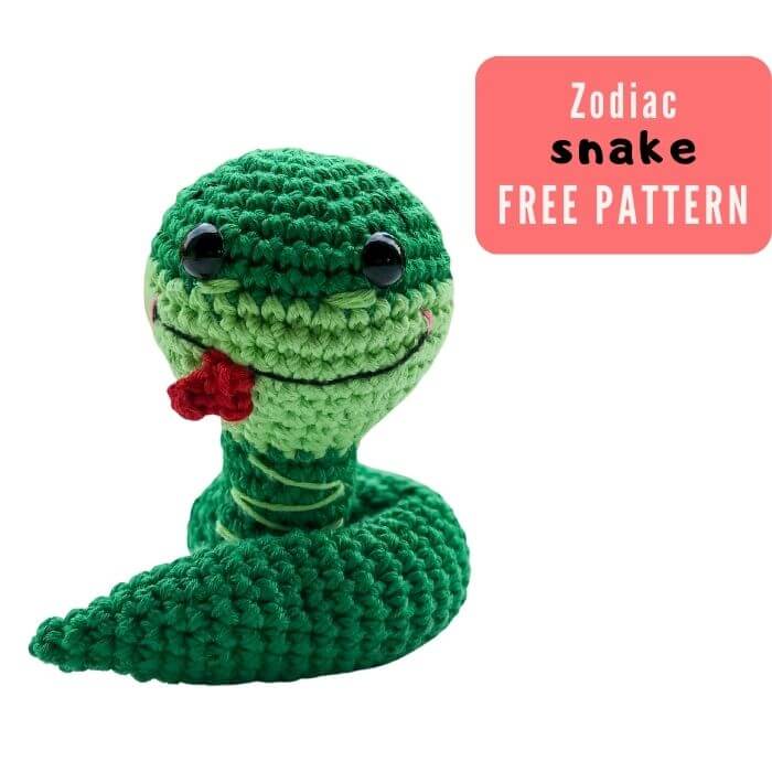 crochet snake pattern free, Free Crochet Snake Pattern &#8211; No-sew Chinese Snake Crochet Pattern Free