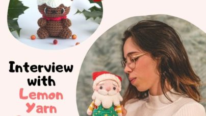 Lemon yarn creation amigurumi christmas pudding bear crochet free pattern