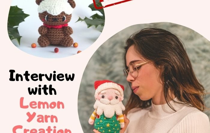 Lemon yarn creation amigurumi christmas pudding bear crochet free pattern