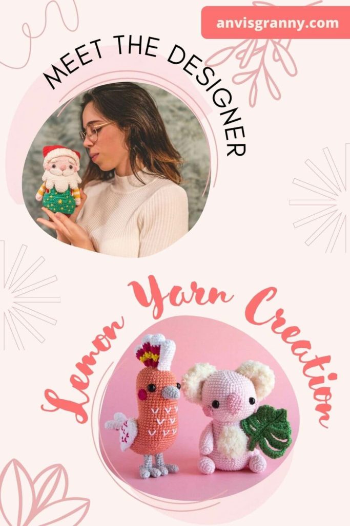famous crochet designer, Famous Crochet Designer Interview – Lemon Yarn Creation + Free PDF Pudding Bear Amigurumi Pattern