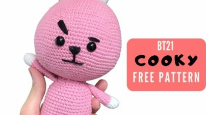 BT21 Cooky amigurumi free crochet pattern - BTS Cooky crochet doll