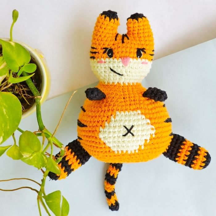 tiger amigurumi pattern free, Roly-Poly Crochet Chubby Tiger Amigurumi Pattern