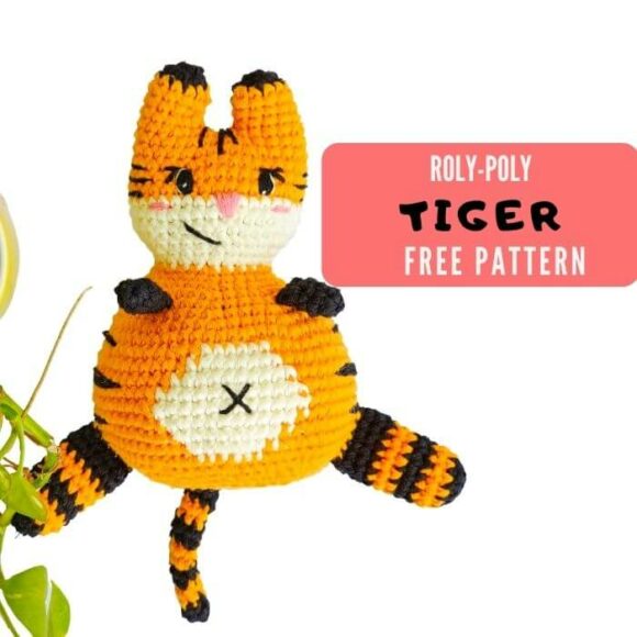 Roly-Poly Crochet Chubby Tiger Amigurumi Pattern