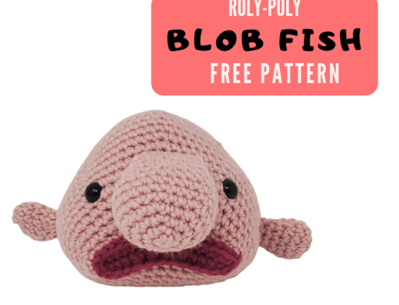 Crochet Blobfish Amigurumi FREE Pattern – Hubert