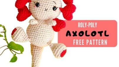 no-sew valentine axolotl free amigurumi pattern