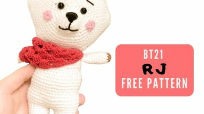 Free Bt21 RJ amigurumi toy