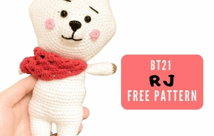 Free Bt21 RJ amigurumi toy