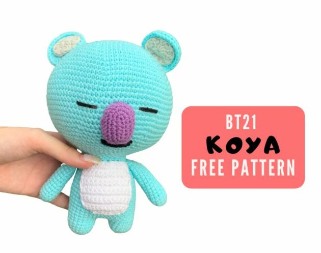 Koya Crochet, Crochet BT21 Koya Amigurumi FREE Pattern Toy