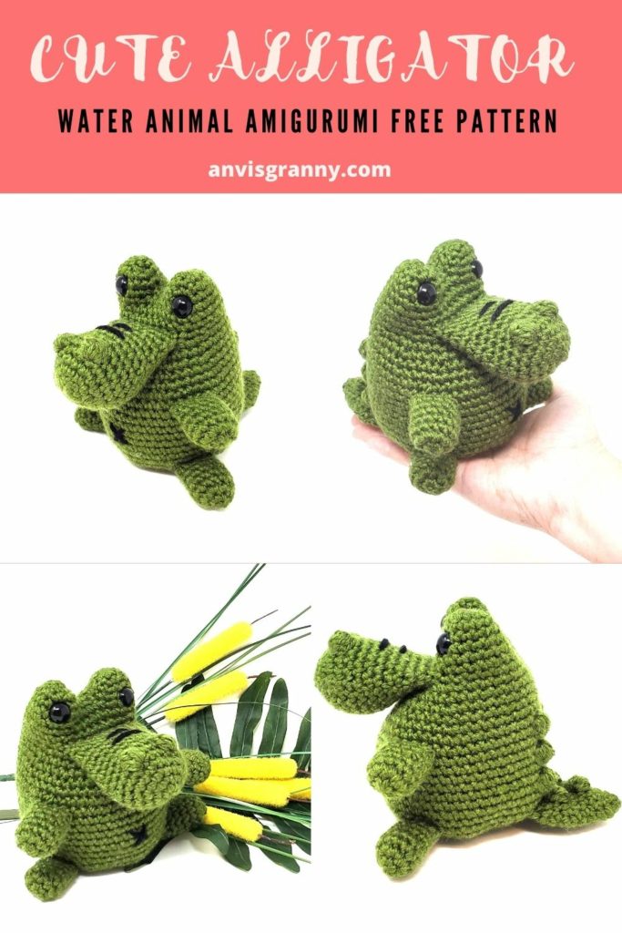 Amigurumi alligator pattern, No-Sew FREE Amigurumi Alligator Pattern
