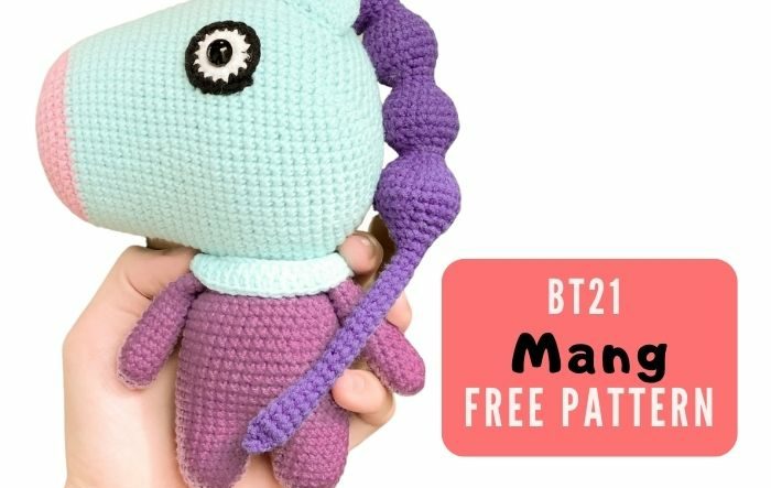 crochet bt21 mang amigurumi free pattern