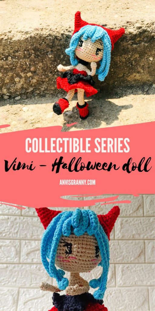 Crochet Halloween Doll Costume Pattern