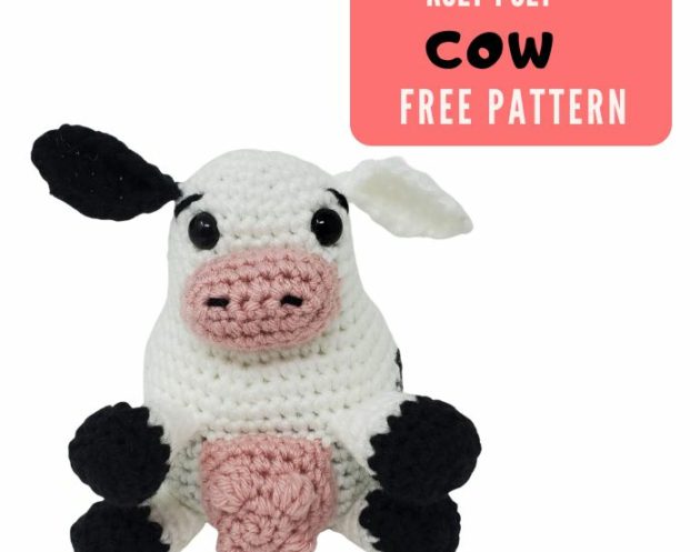 cow crochet free pattern, Roly Poly Cow Crochet Free Pattern &#8211; No Sew Amigurumi Pattern