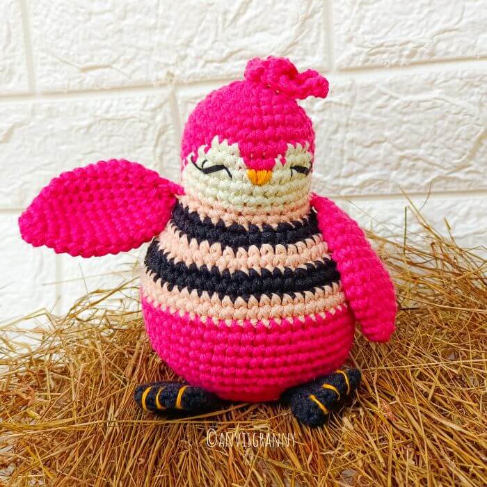 amigurumi bird pattern, No-sew Free Crochet Amigurumi Bird Pattern &#8211; Roly-Poly Robin Bird