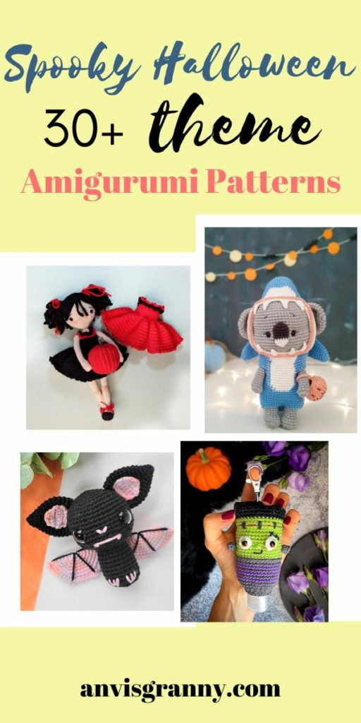  creepy amigurumi free Halloween crochet patterns pdf