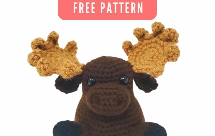 mini moose crochet pattern FREE