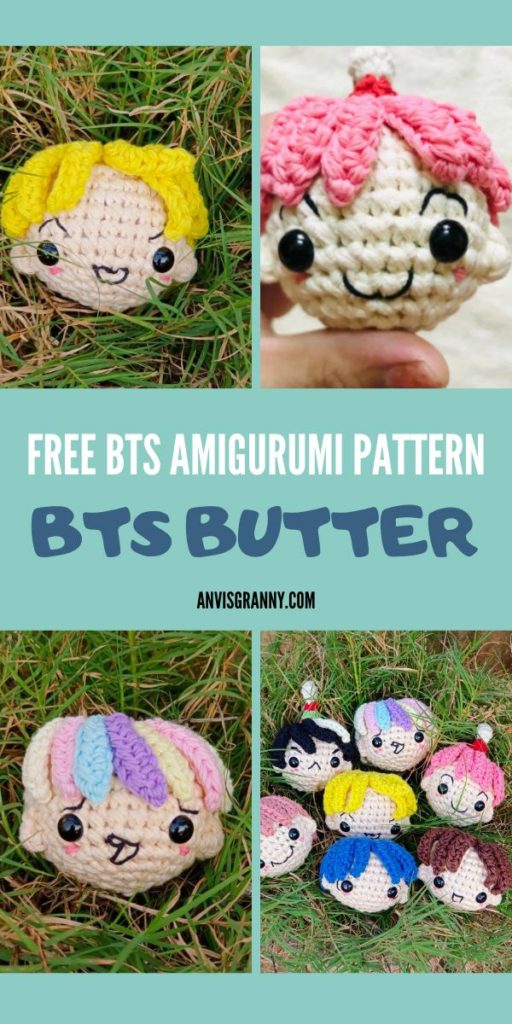 BTS butter amigurumi, Free Christmas BTS Butter Amigurumi Patterns