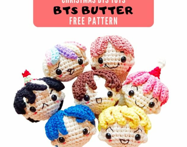 BTS butter amigurumi, Free Christmas BTS Butter Amigurumi Patterns