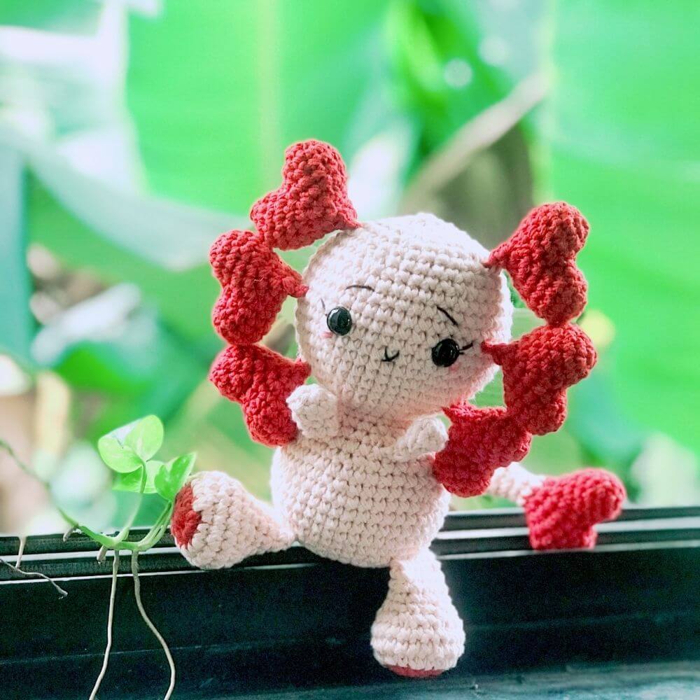 valentine's day crochet amigurumi