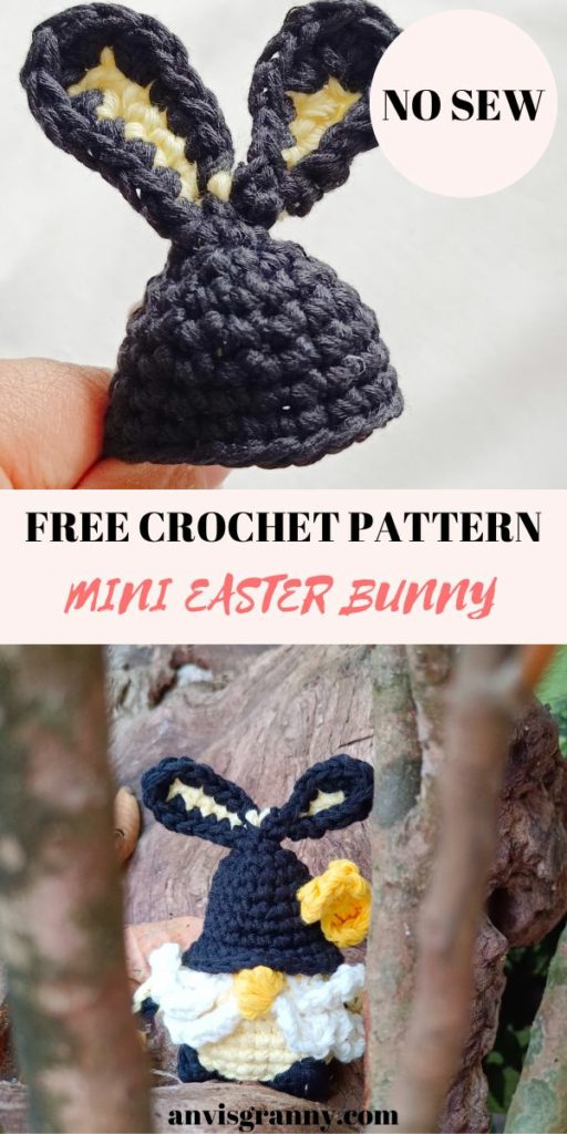Crochet Easter Bunny, Crochet Easter Bunny Gnome Amigurumi FREE Pattern