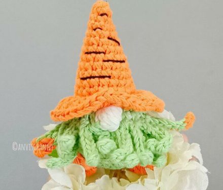 carrot tiny amgurumi gnome crochet pattern