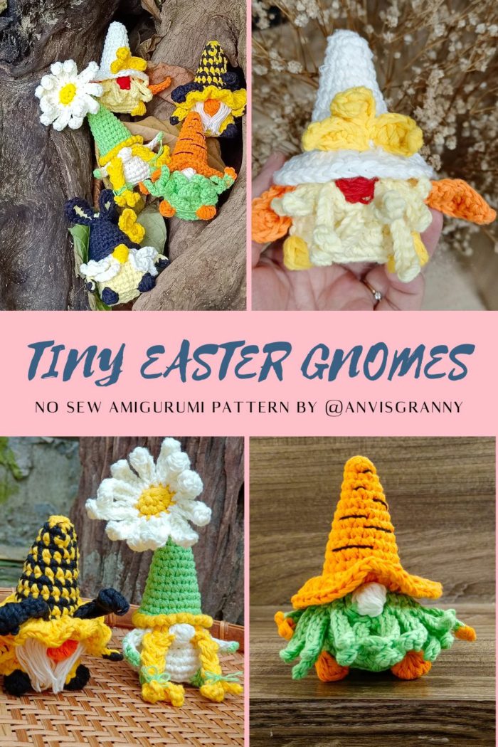 Spring Gnome amigurumi pattern bundle