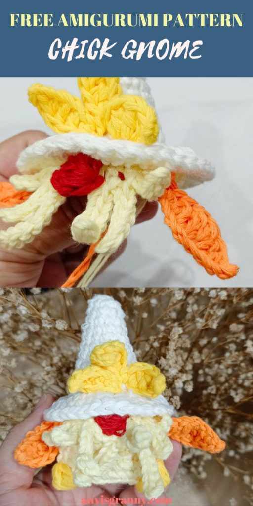 Crochet easter chick, No-Sew Crochet Chick Gnome Free Pattern