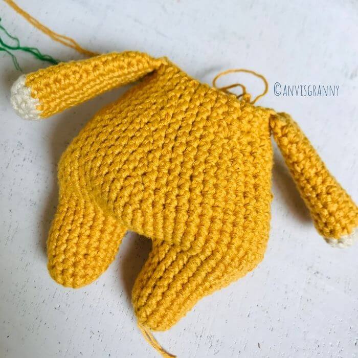 how to crochet a Halloween Creepy Rabbit Amigurumi Body