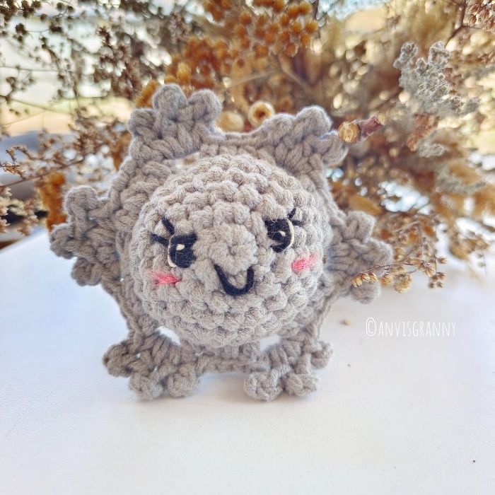 Crochet Plush Snowflake Pattern