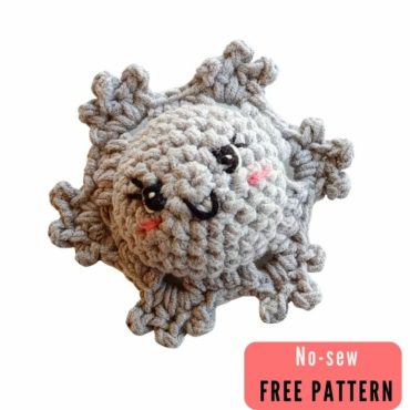 Crochet Snowflake Amigurumi Ornament Free Pattern