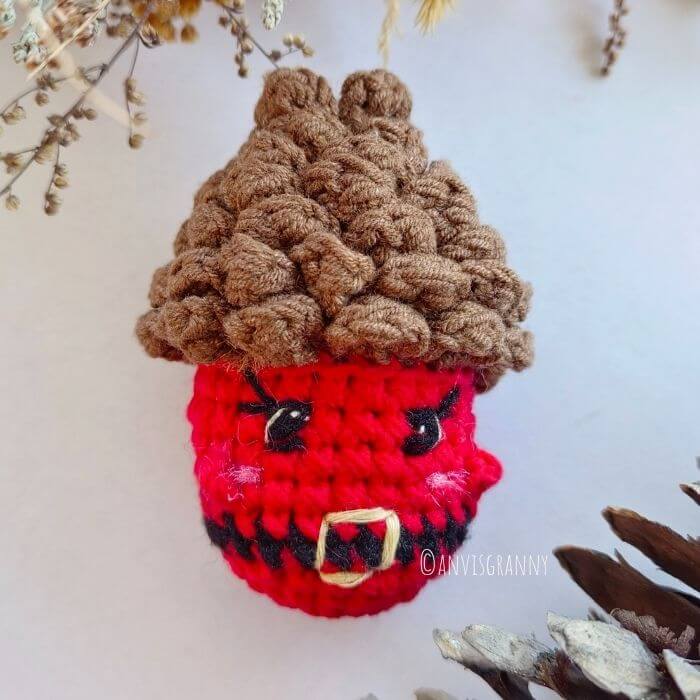 crochet pine cone tutorial