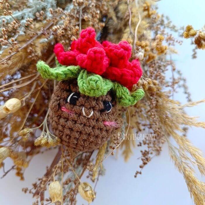 easy crochet poinsettia pattern