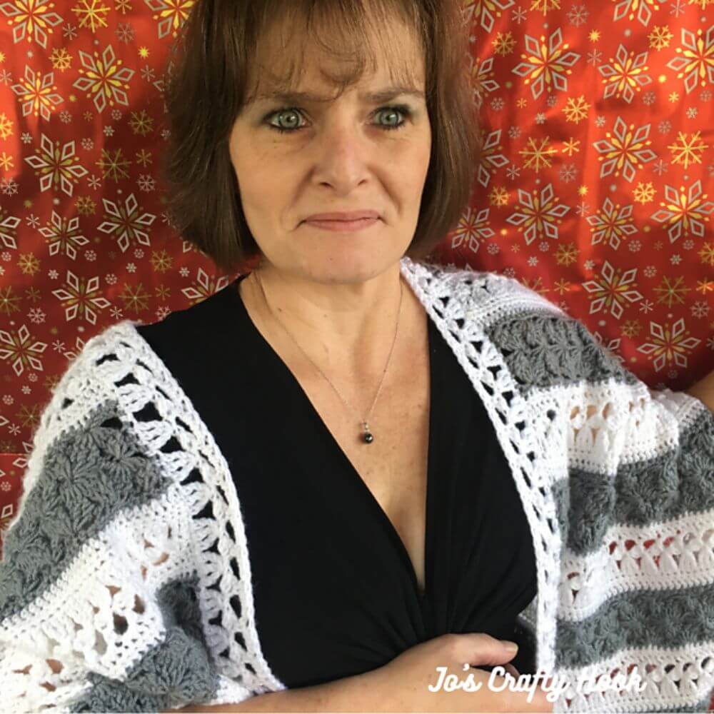 Day 21 - O Holy Night Wrap crochet free pattern