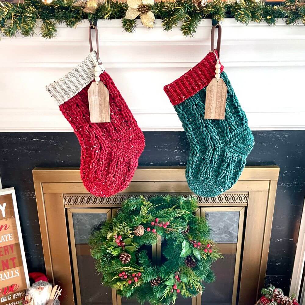 Day 8 - christmas stock free crochet pattern